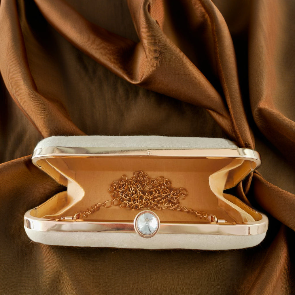 Pure Silk Hand Embroidered Phulkari Clutch - ivory beige fawn + Artisanal + Punjab + Tradition + Women + MakeInIndia + Handicraft +  trend + festival wear + comfort wear + smart wear + trendy wear + indian ethnic + cultural wear + rakhi + diwali + friends wear + date wear + casual wear + indian wear + western wear + trendy attire + fashion + stylish + dinner + clutch + handbag + sling bag + classy + marriage essentials + bride wear + punjab + panjab + handwork + vibrant + signature + trendy + luxury + best
