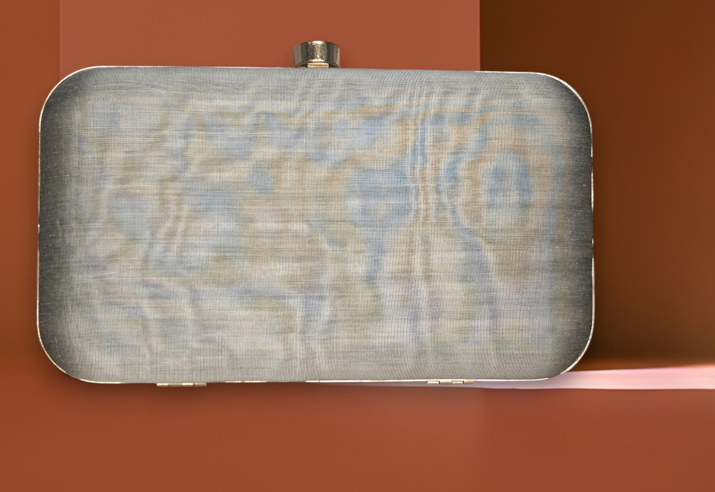 Hand Work Phulkari Clutch - Grey Multicolor